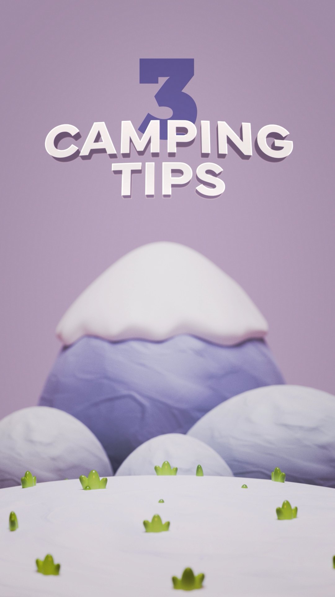 Still from the 3 Camping Tips film