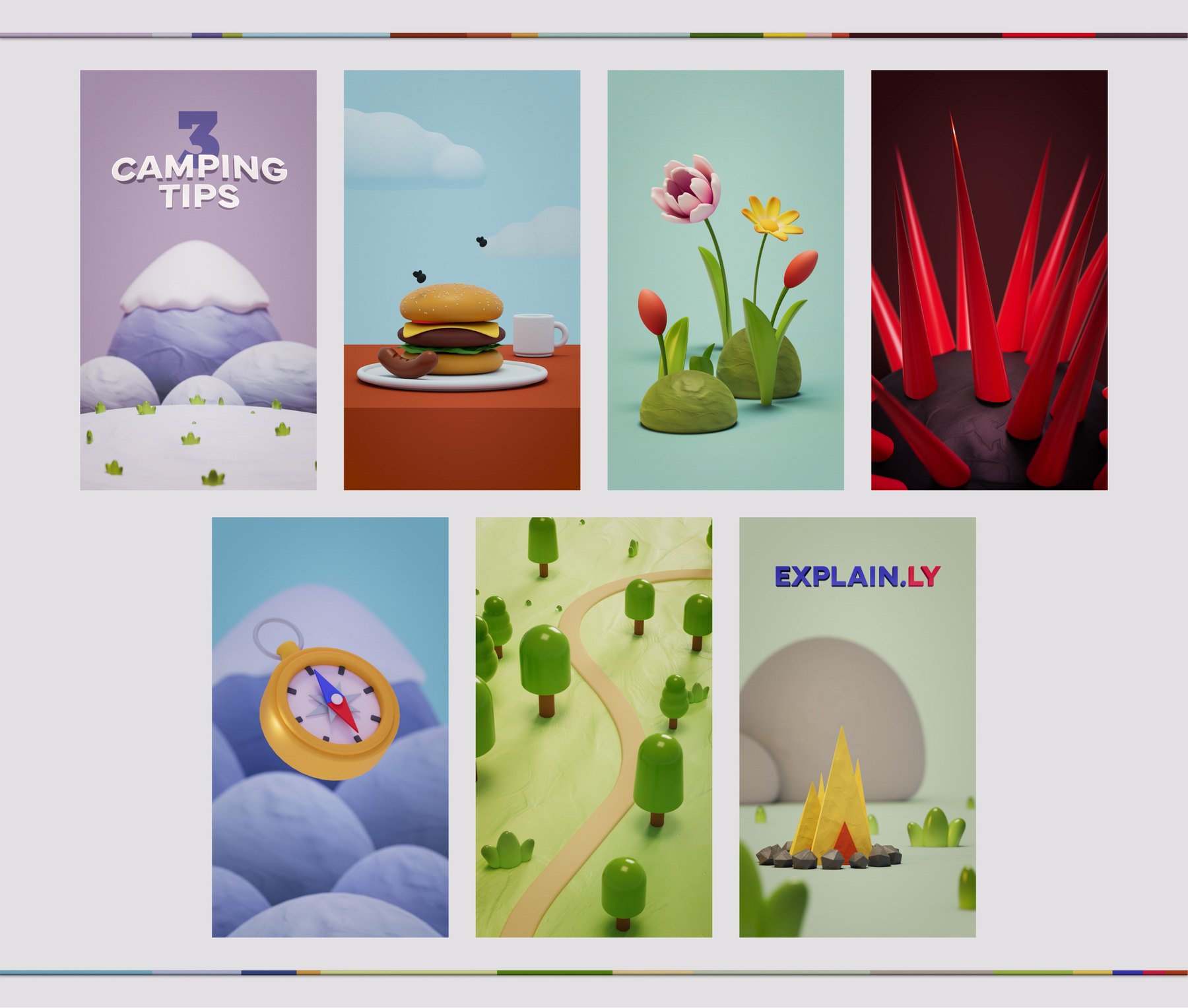 Style frames for the Explainly film