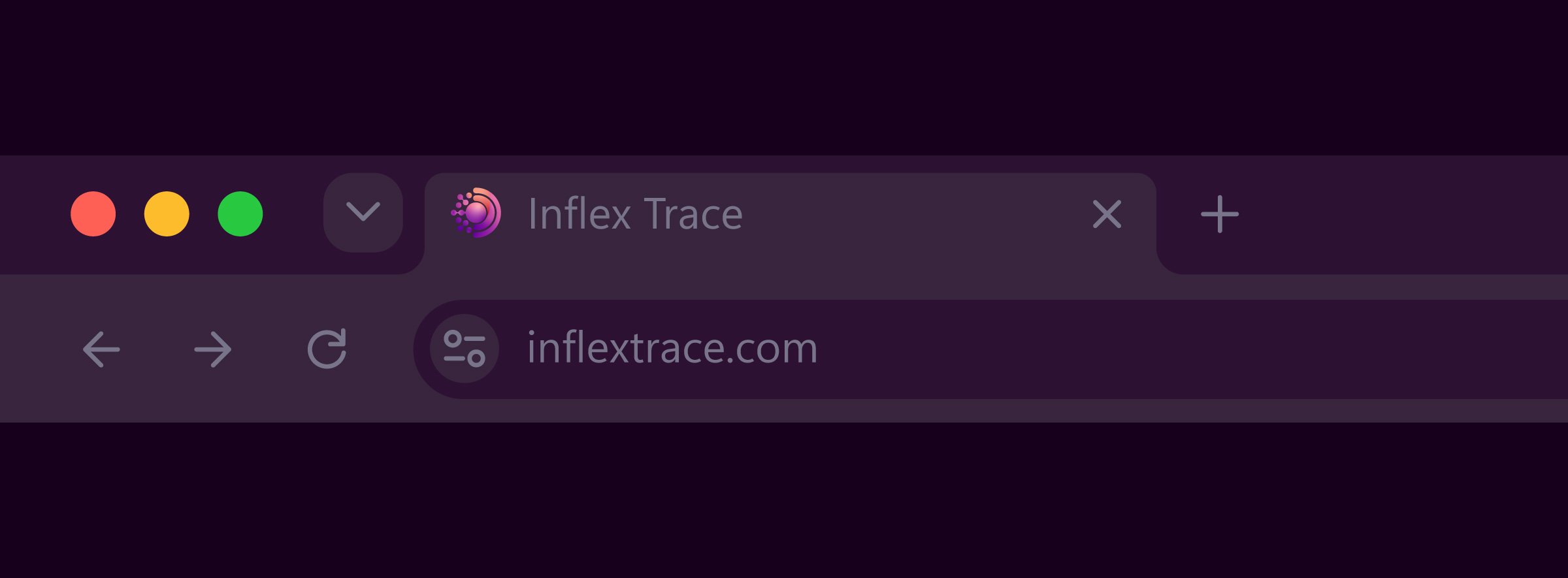 Inflex Trace browser tab and address bar